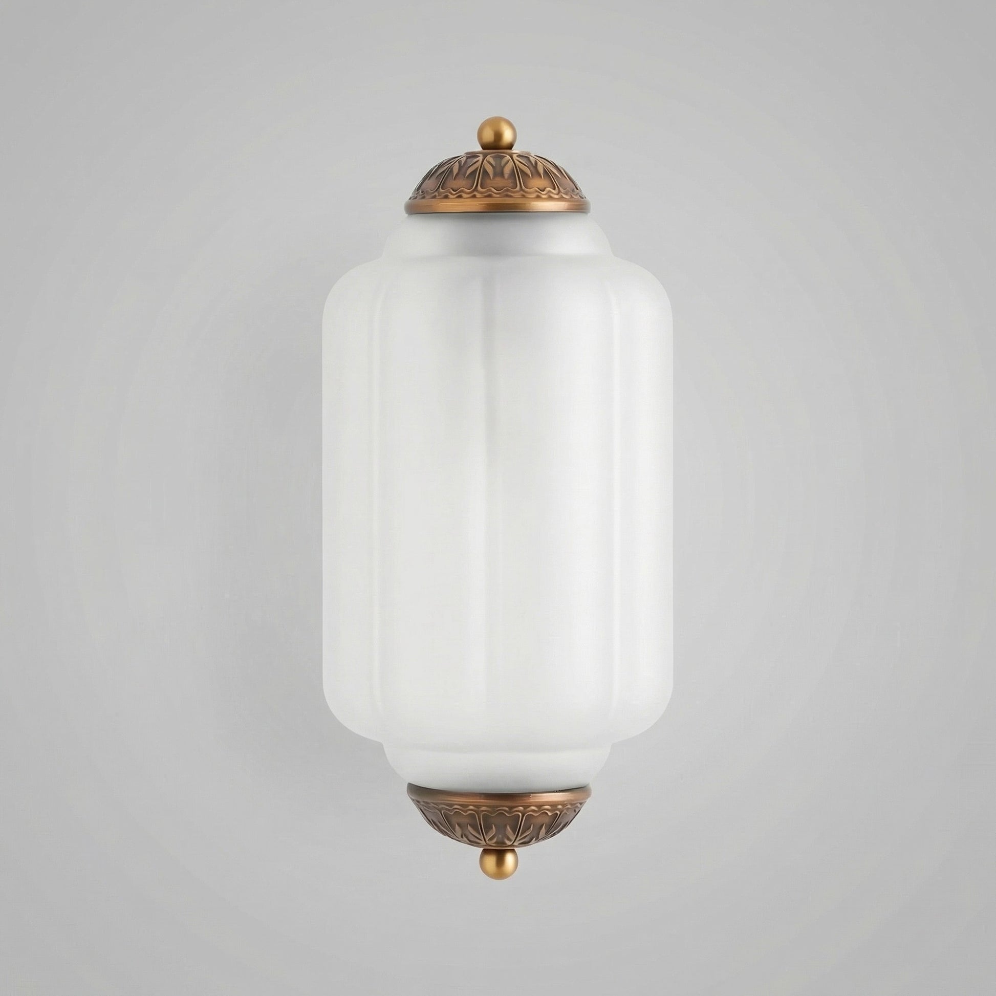 Michael Vintage Eloise Milk Glass Flush Wall Light