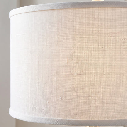 Ulysse Rustic Ceramic Pot Table Lamp With Drum Shade