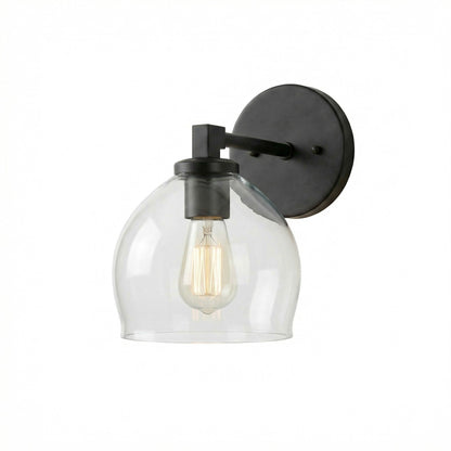 Conrad Vintage 3 Heads Bellflower Glass Wall Sconce
