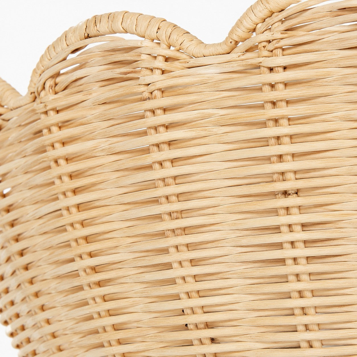 Andrew Natural Flower Rattan Flush Mount Ceiling Light