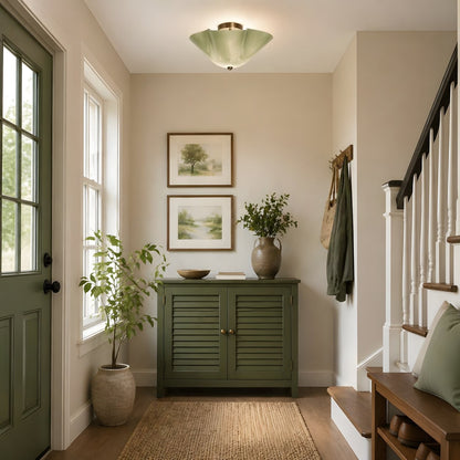 Esmay Modern Wavy Glass Fazzo Flush Mount Ceiling Light