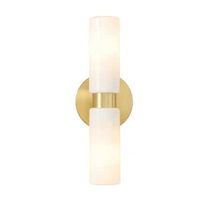 Sinclair Minimalist Glass Double Short Wall Light