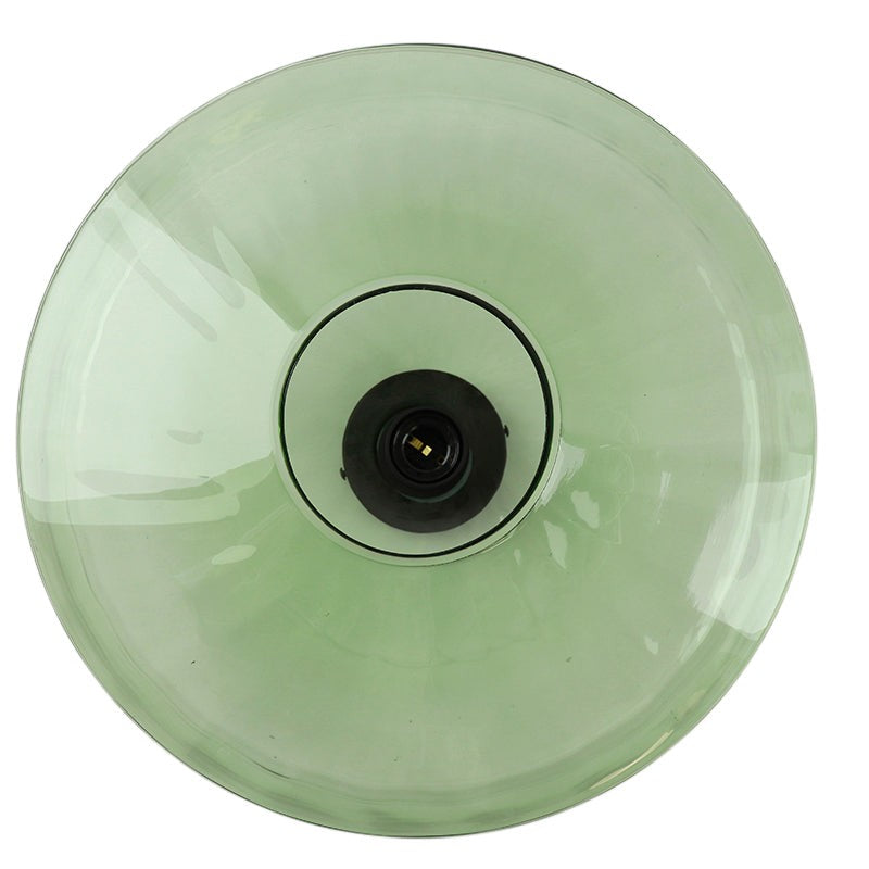 Ember Vintage Multi Color Water Ripple Glass Ceiling Light