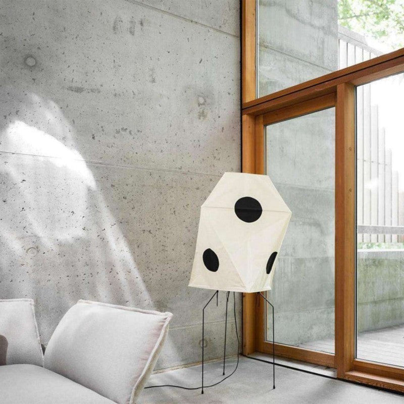 Kiran Minimalist Wabi-sabi Tripod Floor Lamp