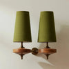 Nyxara Vintage  Fabric Tapered Shade Wall Sconce