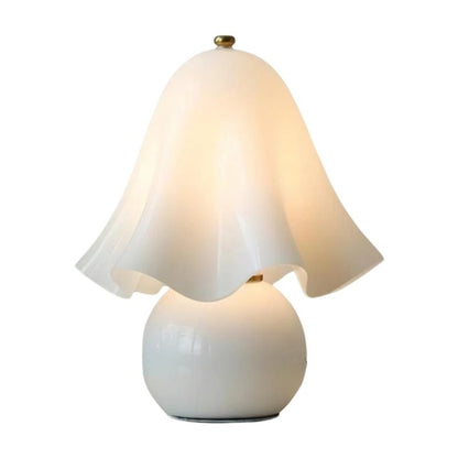 Catalina Modern Wavy Glass Petal Fazzo Table Lamp