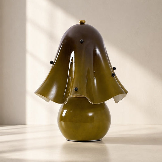 Catalina Modern Wavy Glass Petal Fazzo Table Lamp