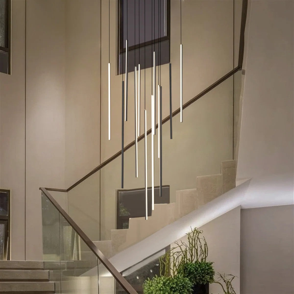 Rory Modern Cluster Cylinder Led Pendant Light
