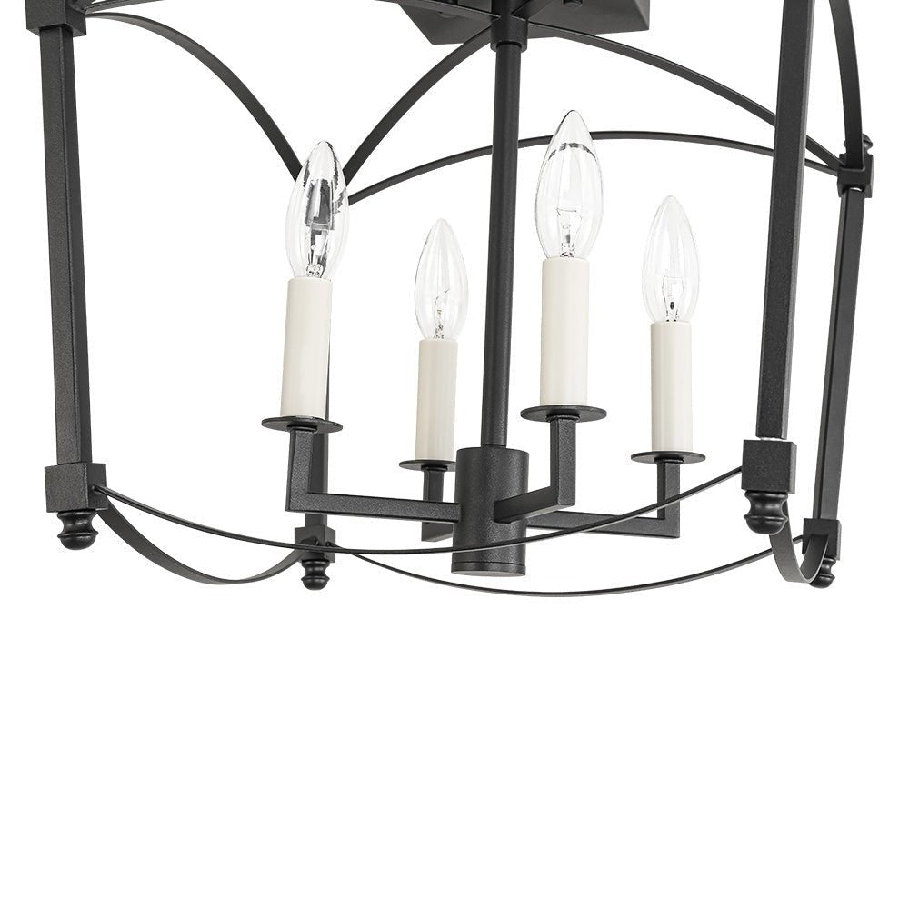 Celeste Retro 4 Light Open Frame Lantern Cage Ceiling Light