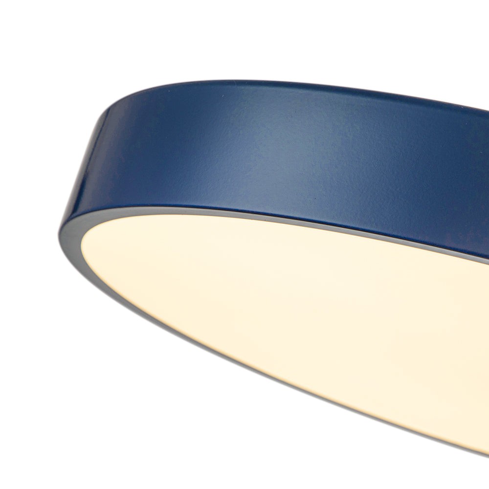 Galion Blue Crylic Round Ceiling Light