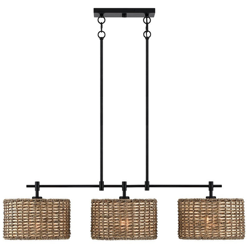 Raphael Beachy 3 Light Dimmable Drum Chandelier for Dining Room