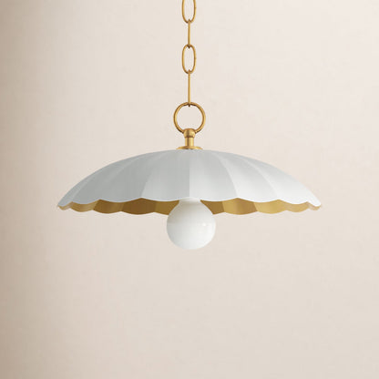 Velmara Farmhouse Metal Flower Pendant Light
