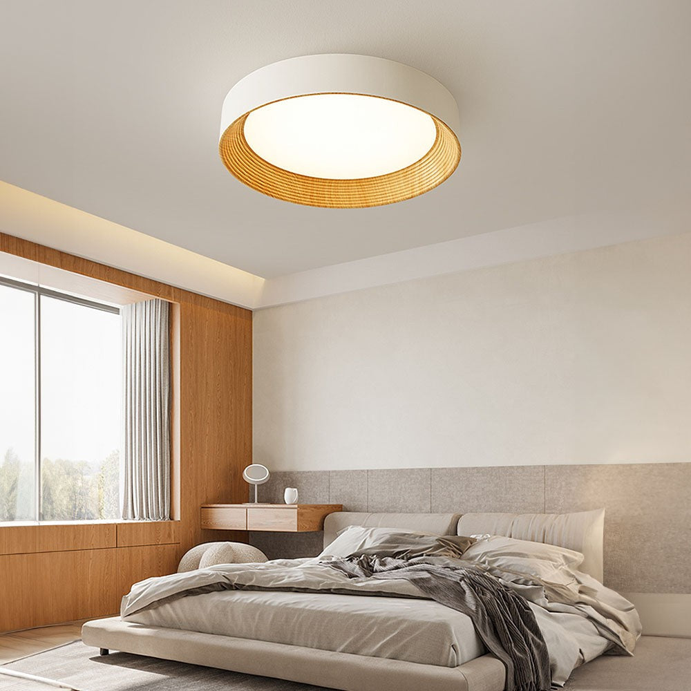 Calixte Minimalist LED Round Metal Ceiling Light