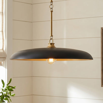 Leila Industrial Rustic Bronze Cone Shade Pendant Light