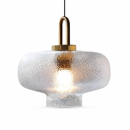 Cove Rustic Glass Metal Pendant Light