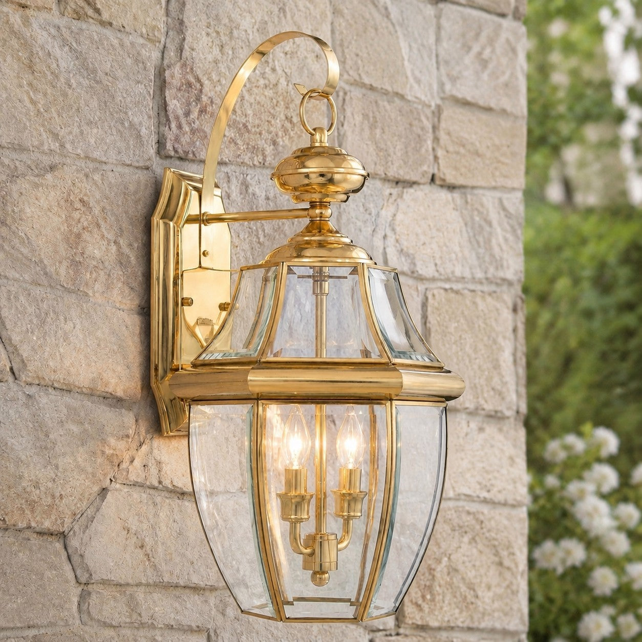 Riannon Country Metal Lantern Sconce