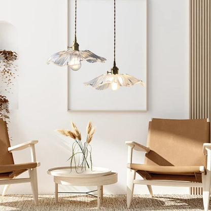 Callista Retro Lotus Creative Glass Pendant Light