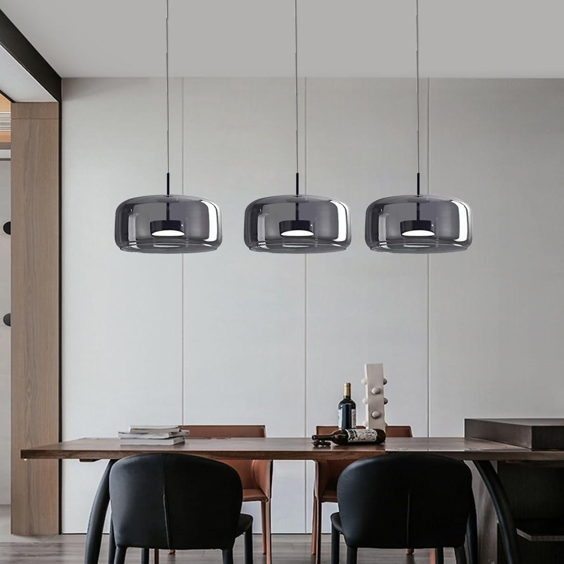 Raith Mouth Blown Glass Shade Pendant Light