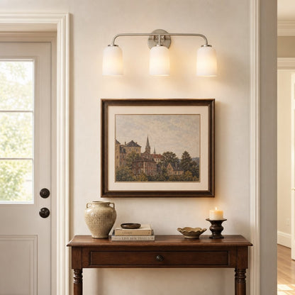 Bransen Modern Milk Glass 2/3-Light Vanity Wall Sconce