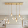 Kymar Mid Century 7-Lights Linear Cluster Globe Pendant Light
