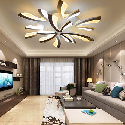 Sariel Led Dimmable Acrylic V Shape Ceiling Light