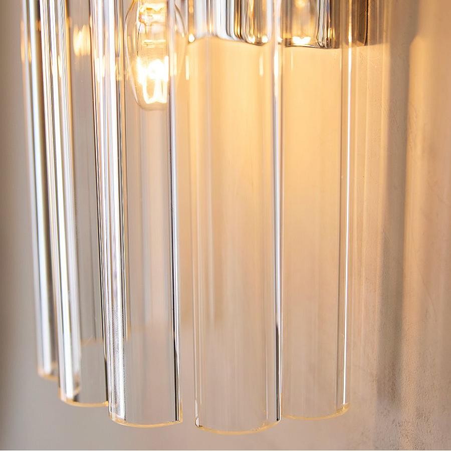 Vovizy Farmhouse Double Mallory Crystal Sconce