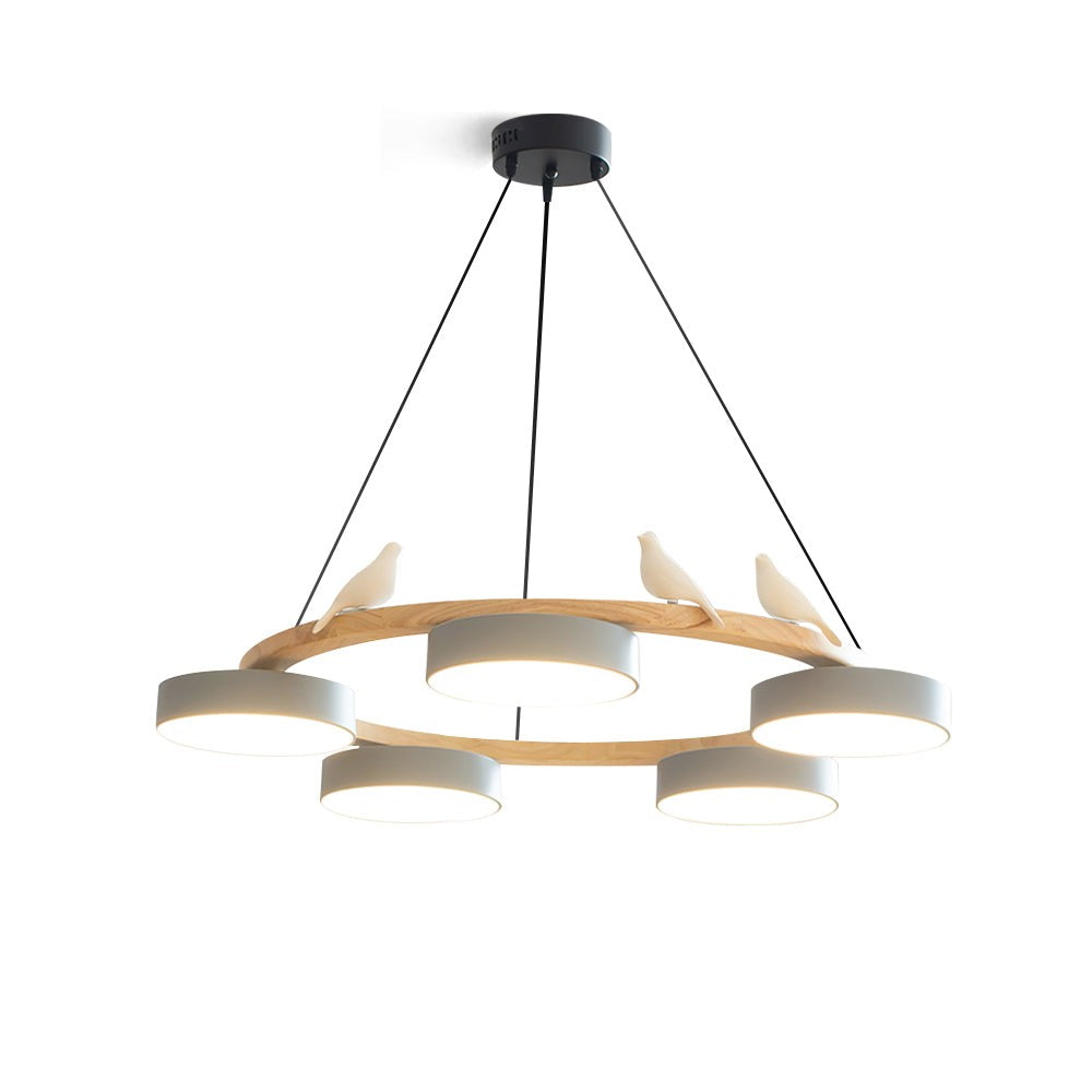 Myrithor Macarons Bird Woon Round Chandelier