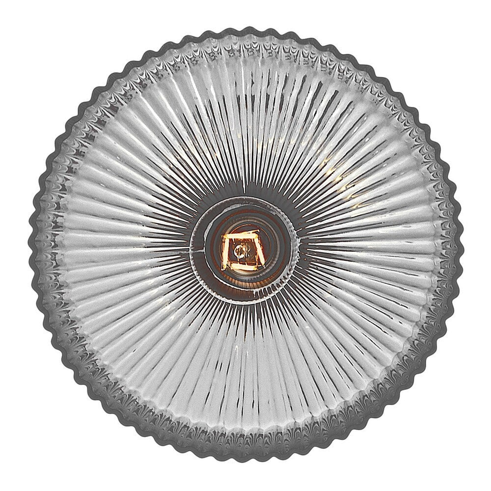 Hesper Farmhouse Ribbed Glass Pendant Light