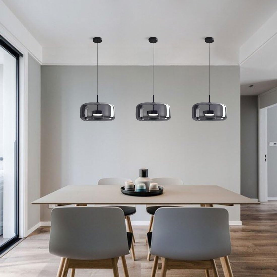Raith Mouth Blown Glass Shade Pendant Light