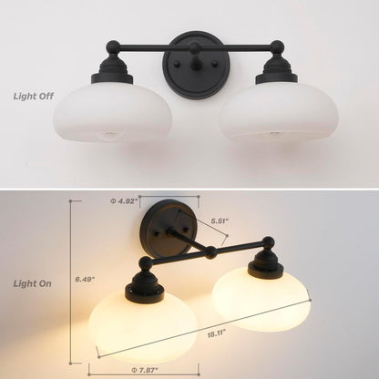 Alberta Bauhaus Milk White Glass Wall Sconce