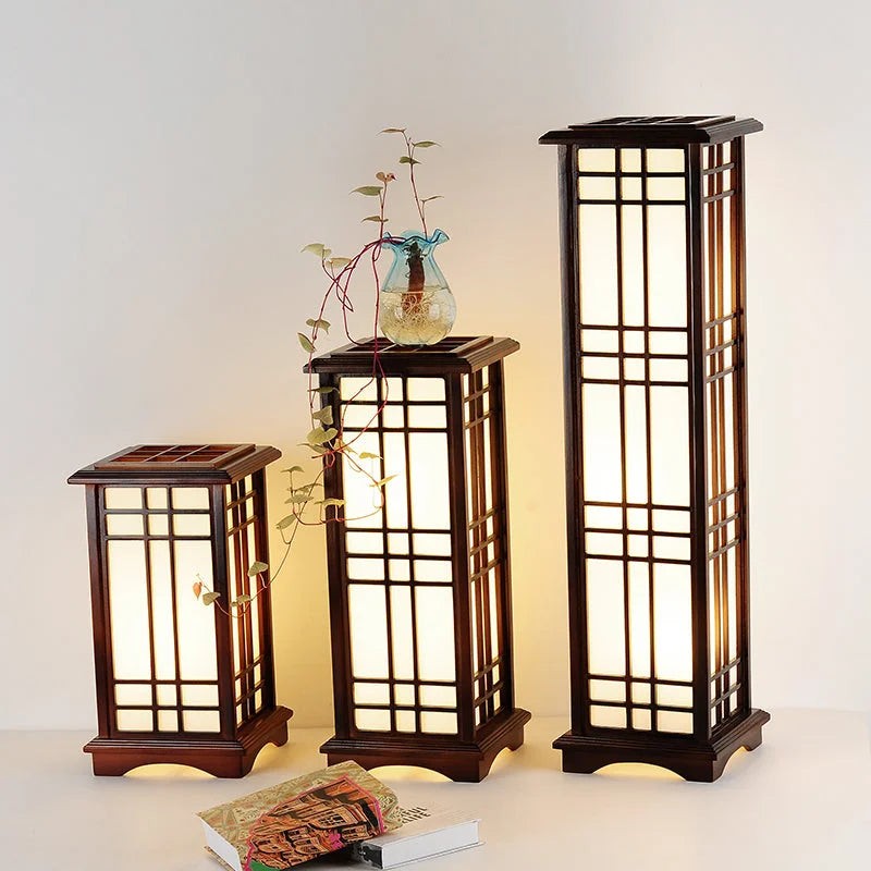 Rylar Japanese Style Wood Tatami Floor Lamp