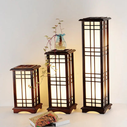 Rylar Japanese Style Wood Tatami Floor Lamp