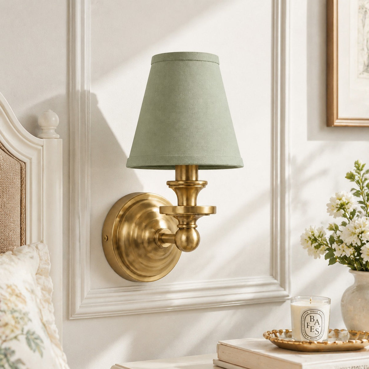 Corbin Vintage Color Fabric Wall Sconce