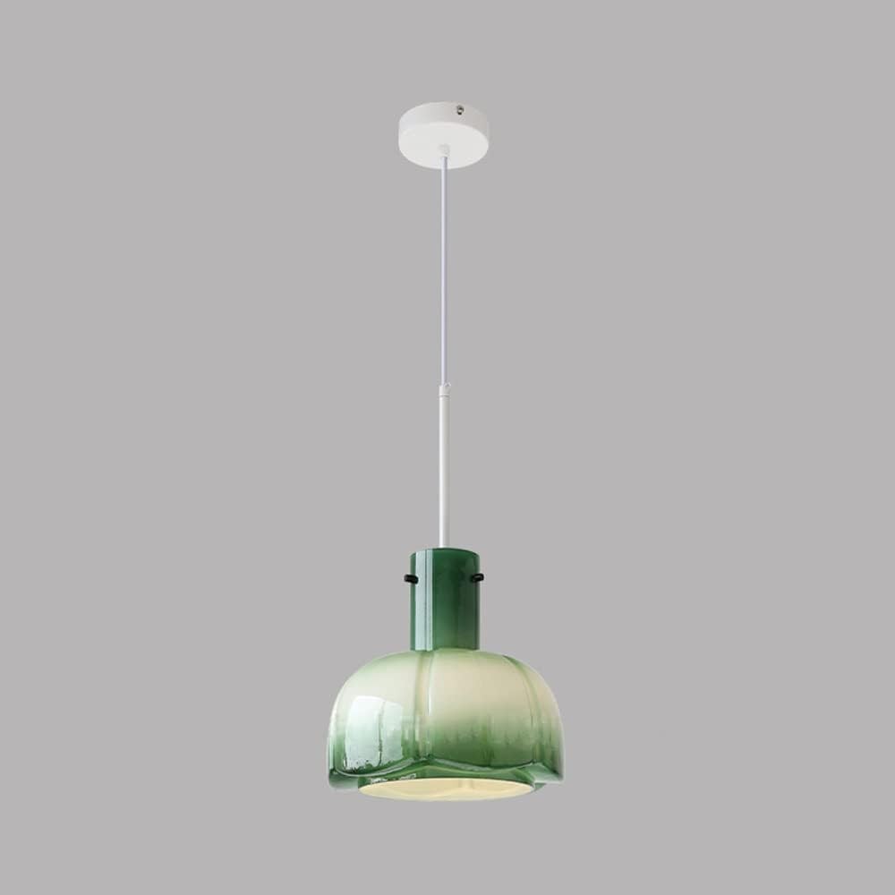 Palak Minimalist Handmade Glass Shade Pendant Light