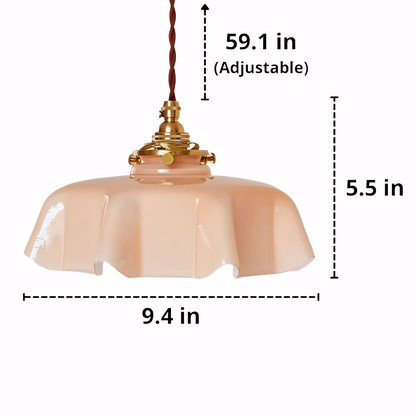 Jovianth French Cream Flower Single Pendant Light