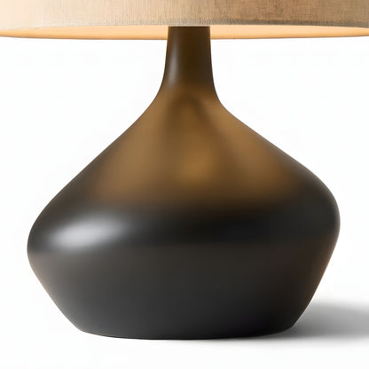 Daphne Vintage Ceramic Linen Shade Table Lamp