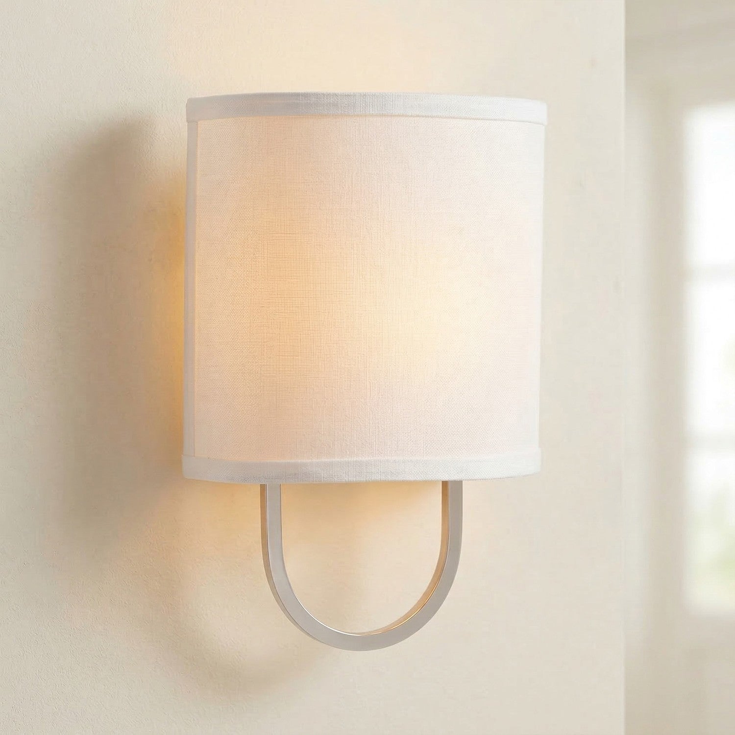 Zylar Modern Metal Fabric Shade Wall Sconce
