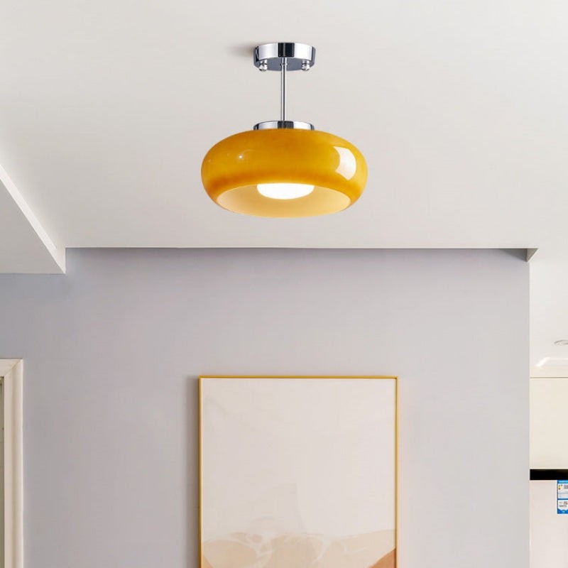 Oziro Vintage Donut Round Glass Ceiling Lights