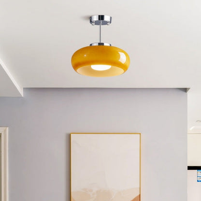 Oziro Vintage Donut Round Glass Ceiling Lights