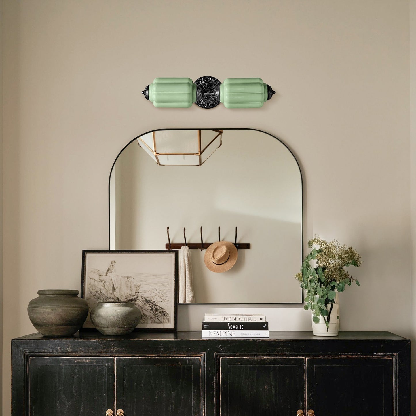 Vintage Elegant Milk Glass Eloise Wall Sconce - Retro Accent Lighting for Bathroom\Bedroom\Hallway