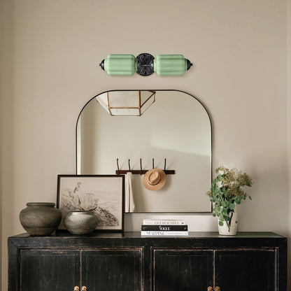Vintage Elegant Milk Glass Eloise Wall Sconce - Retro Accent Lighting for Bathroom\Bedroom\Hallway