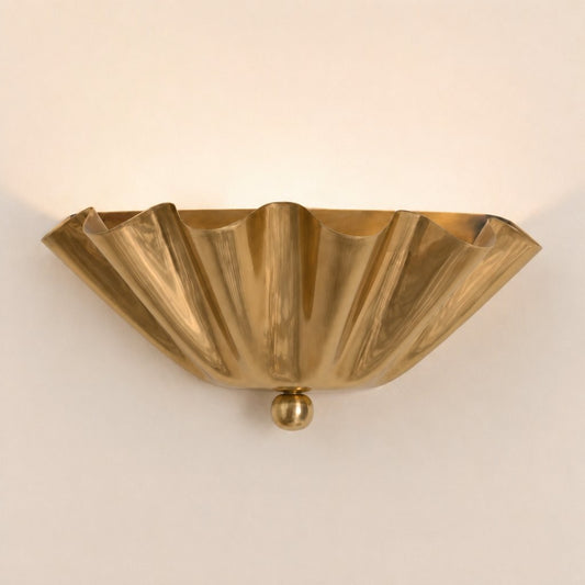 Imara Antique Brass Flower Wall Sconce