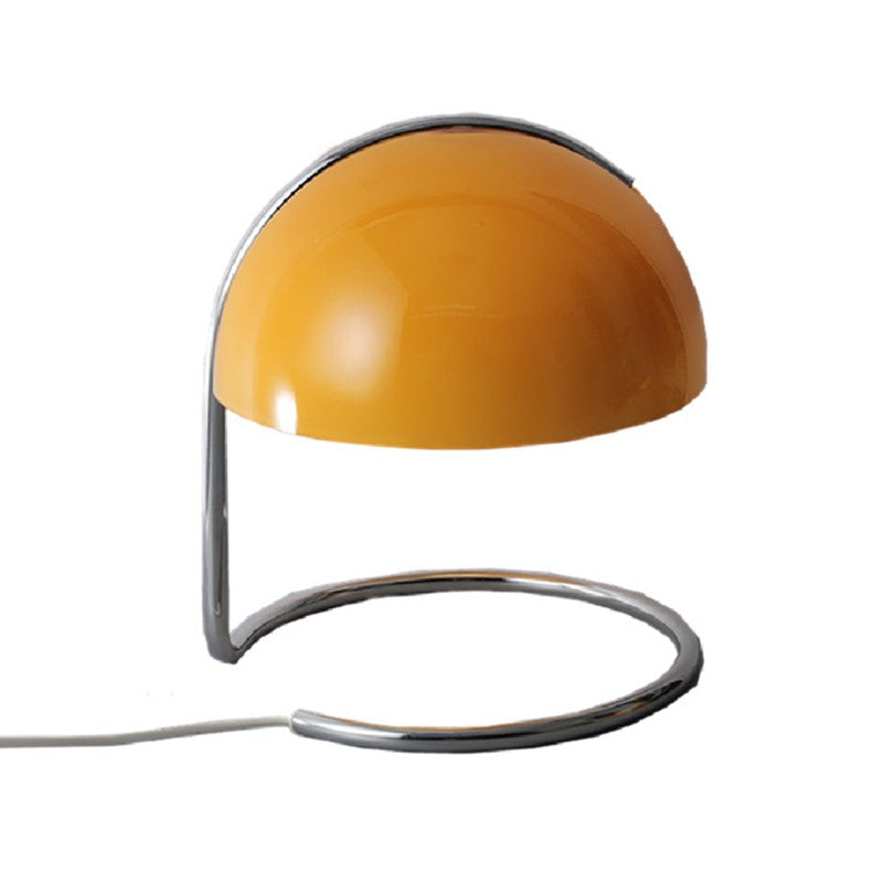 Olivia Bauhaus Bedside Table Lamps With Dome Glass Shades