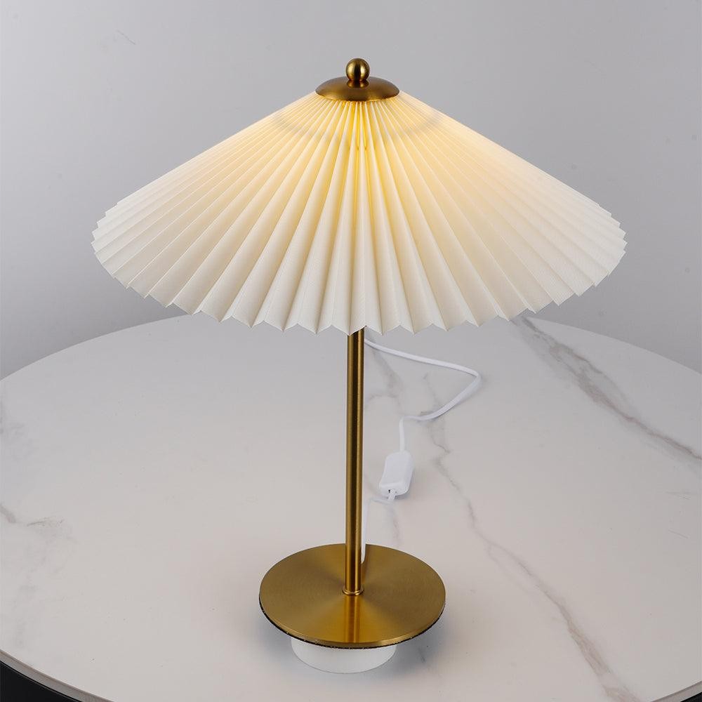 Isha Pleated Shade Table Lamp