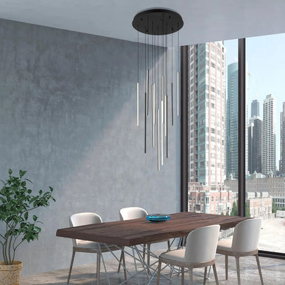 Rory Modern Cluster Cylinder Led Pendant Light