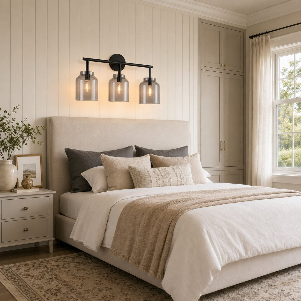 Drilon Modern 3-Light Milk Glass Bathroom Sconce