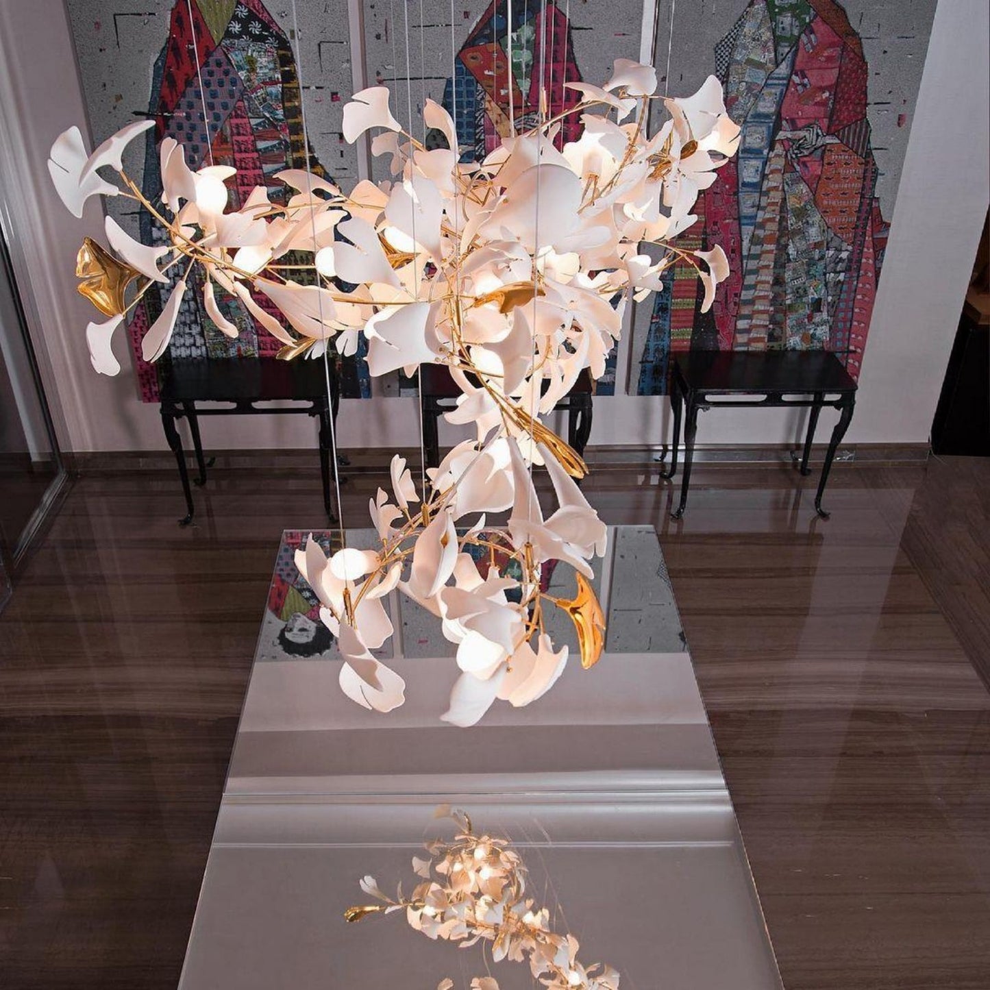 Vesper Luxurious Ginkgo Leaf Chandelier