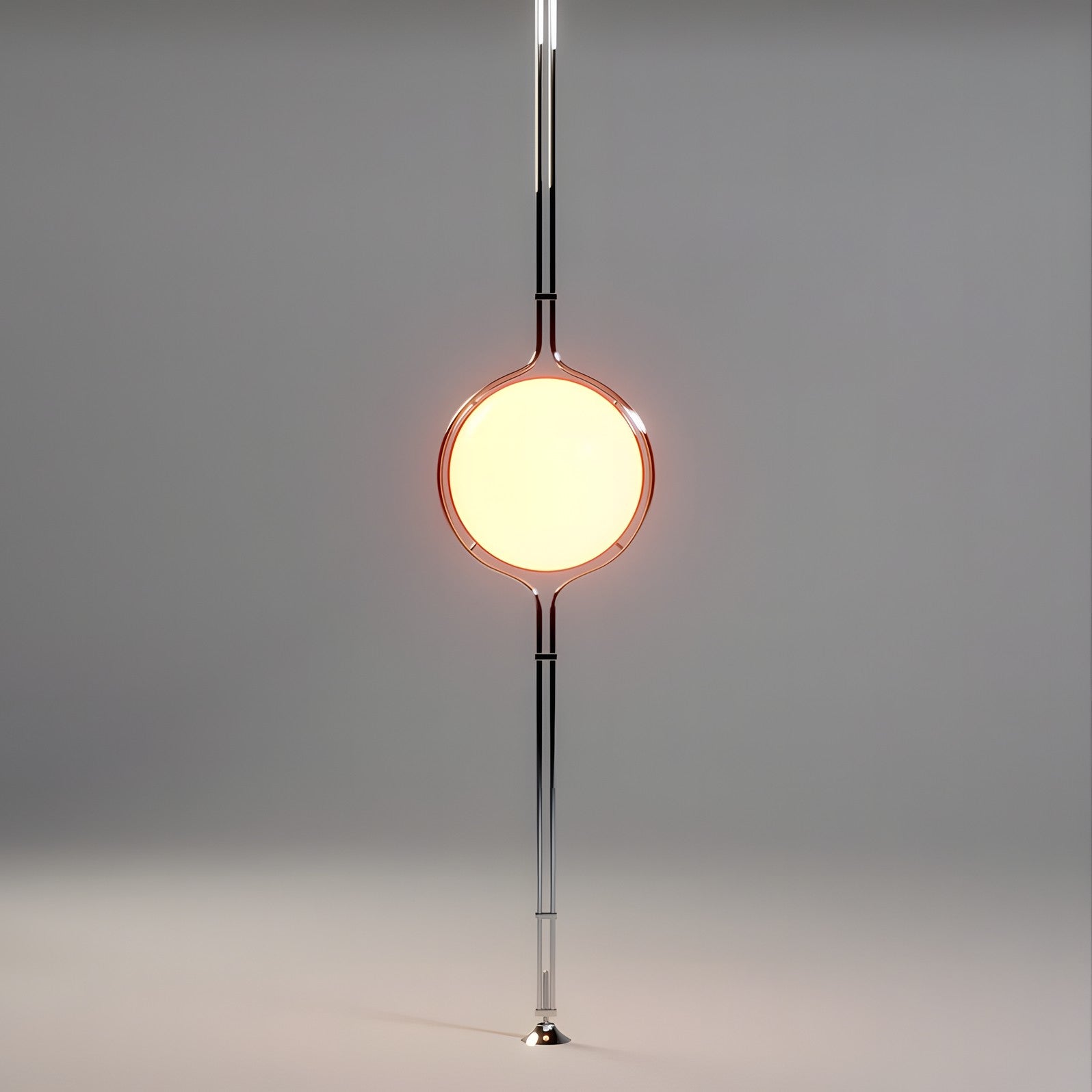 Alexandra Stylish White Acrylic Ball Floor To Ceiling Lamp