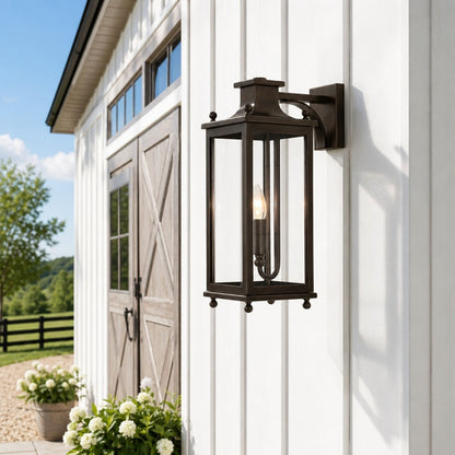Harlan Industrial Metal Outdoor Wall Sconce