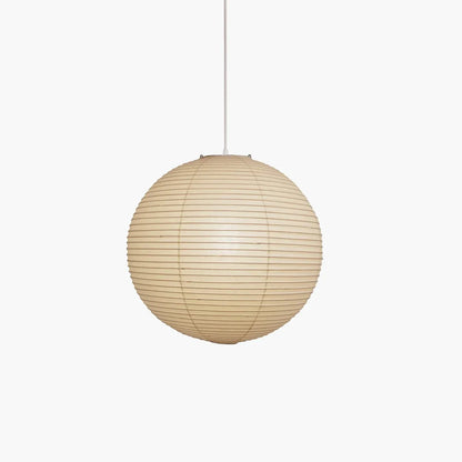 Sorell Minimalist Ribbed Paper Globe Pendant Light
